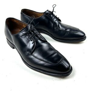 Allen Edmonds Delray Split Toe Leather Dress Shoes Black Mens Size 9.5 D